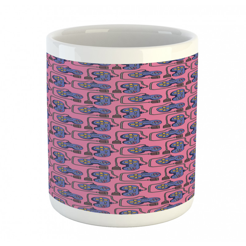 Cabled Joystick Illustration Mug