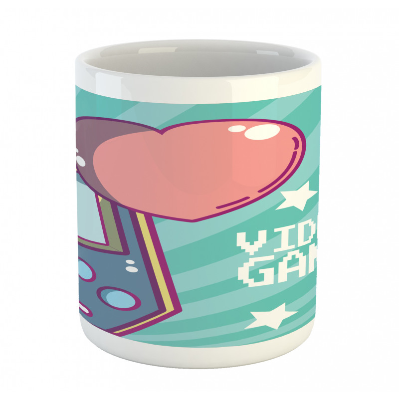 Retro Gameboy Fans Heart Mug