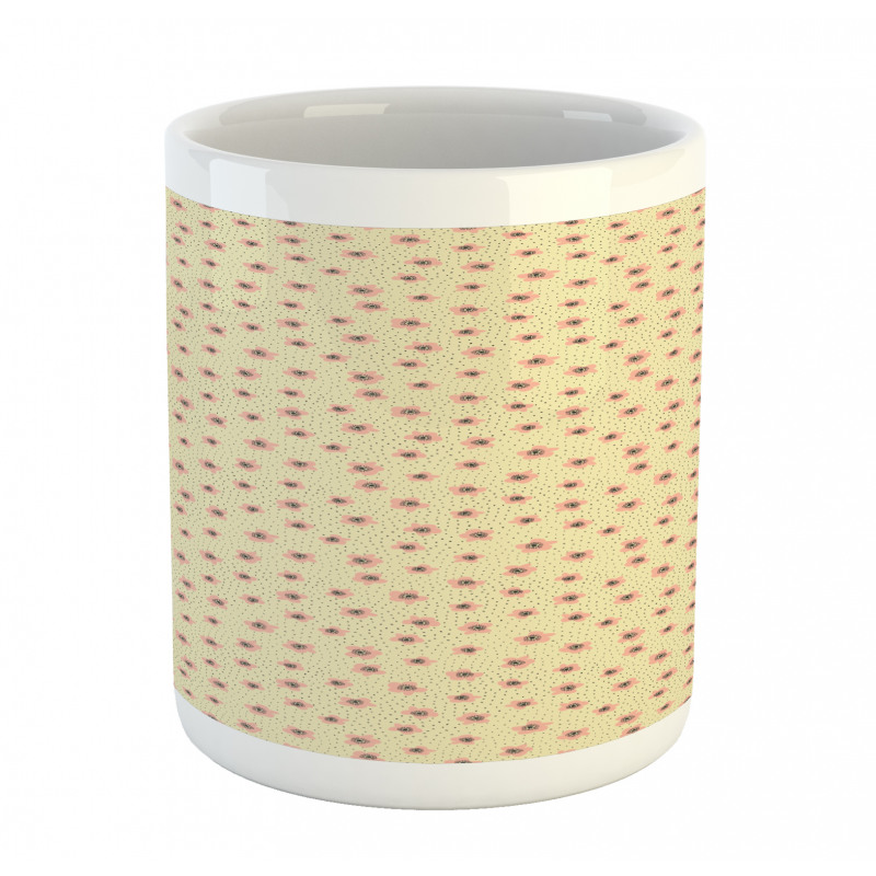 Irregular Dots and Flowers Mug