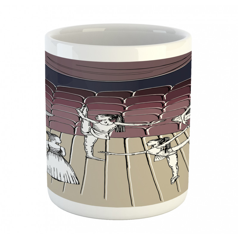 Ballerinas Stage Sketch Mug