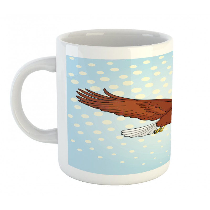 Pop Art Comic Falcon Bird Mug