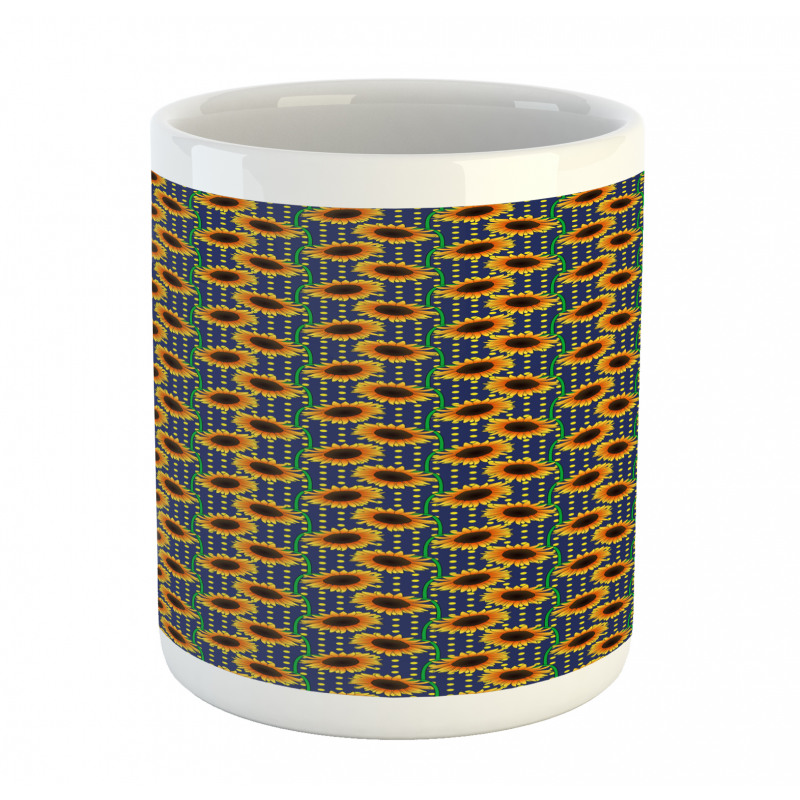 Sunflowers Polka Dots Mug