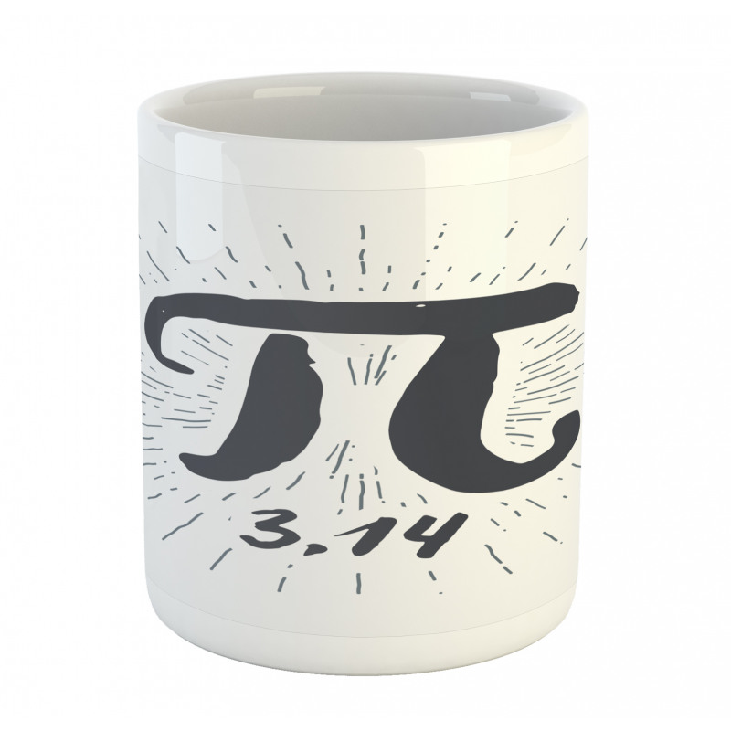 Grunge Design Number Lines Mug