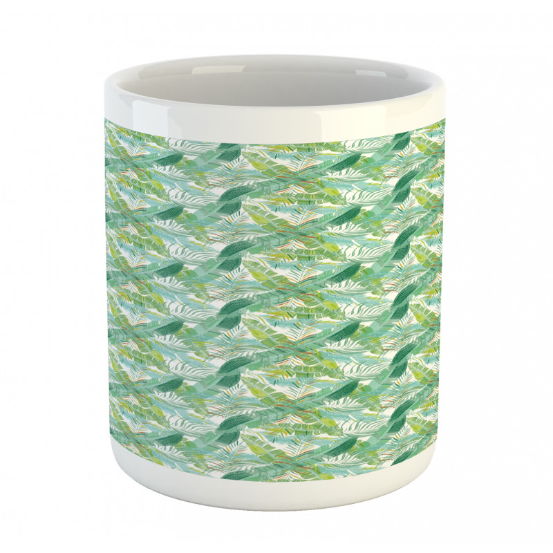 Creative Tropical Leaves Mug