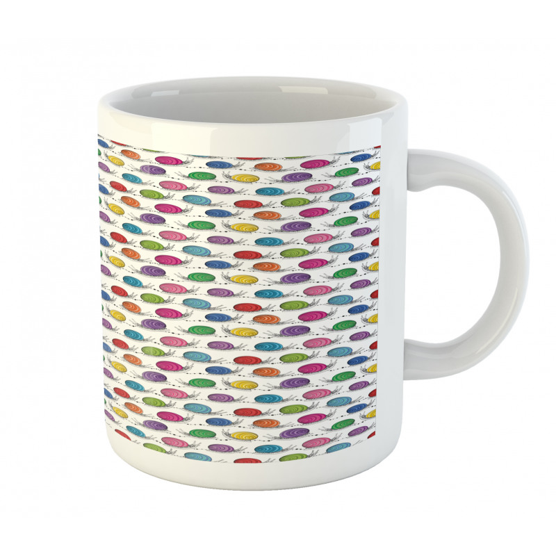 Funny Shelled Vivid Snails Mug