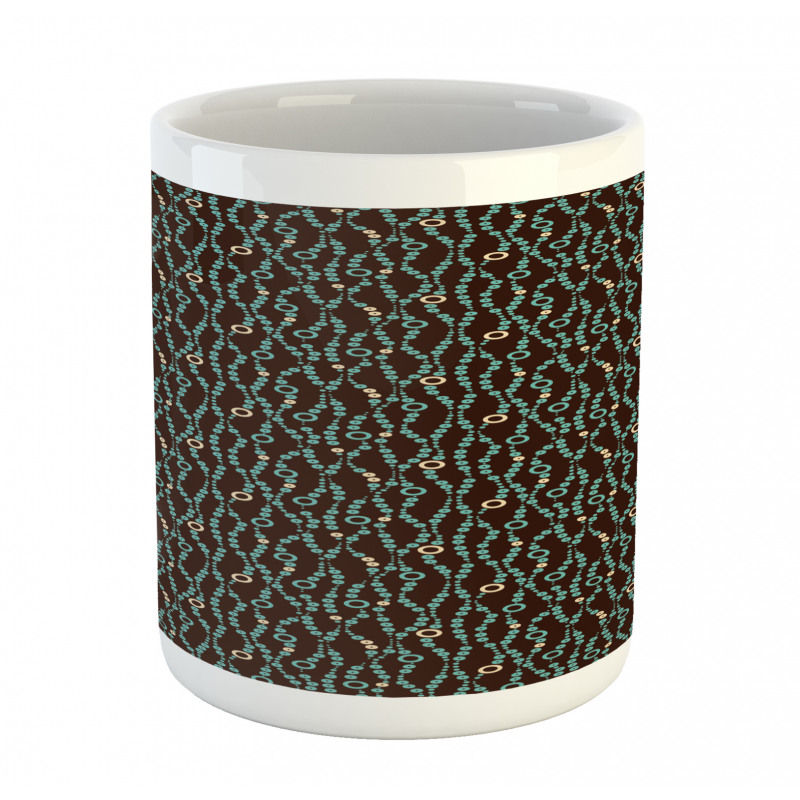 Nostalgic Pattern of Circles Mug