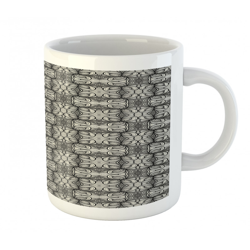 Zentangle Botanical Motif Mug