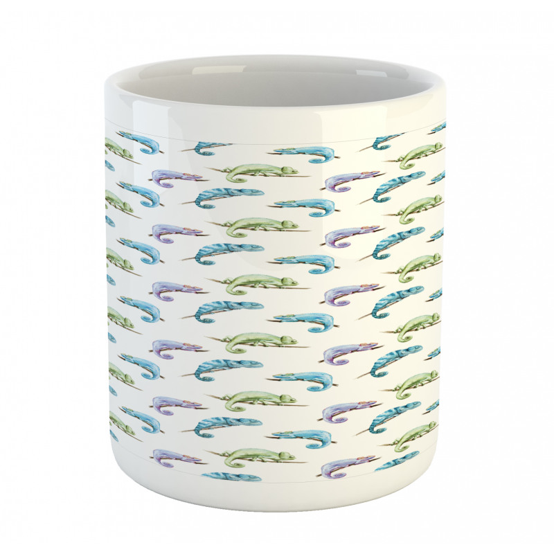 Reptile Animal on Branch Mug