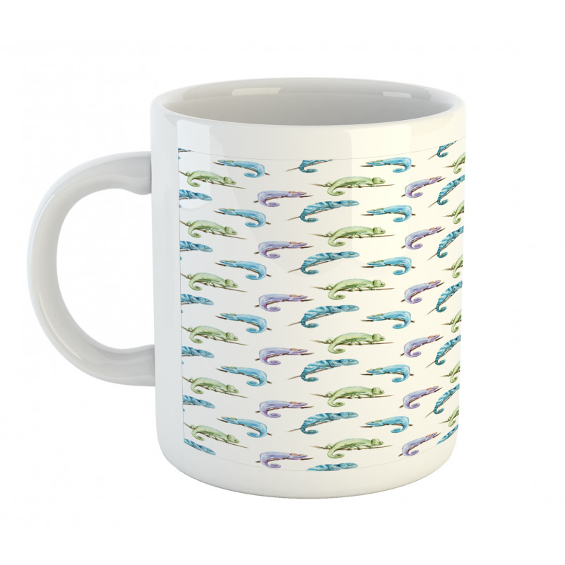 Reptile Animal on Branch Mug