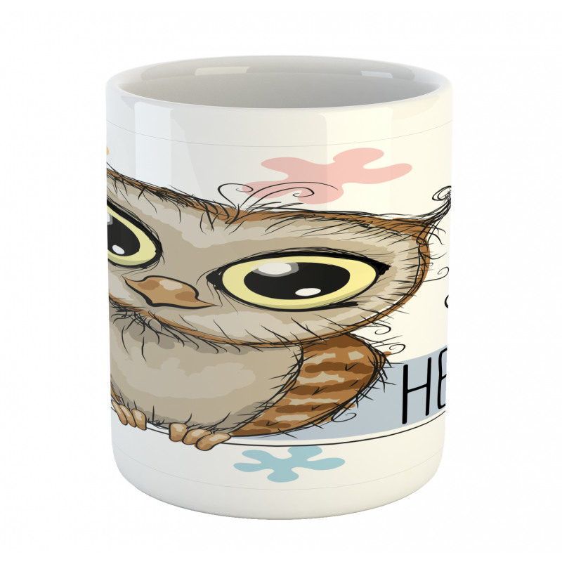 Cartoon Butterfly Hello Mug