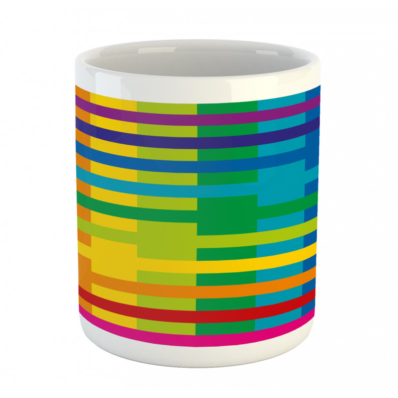 Vibrant Tones Multicolored Mug