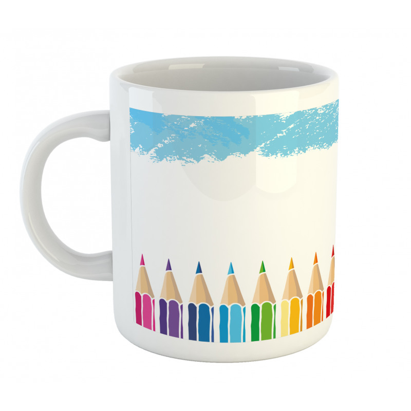 Multicolor Gradient Pencils Mug