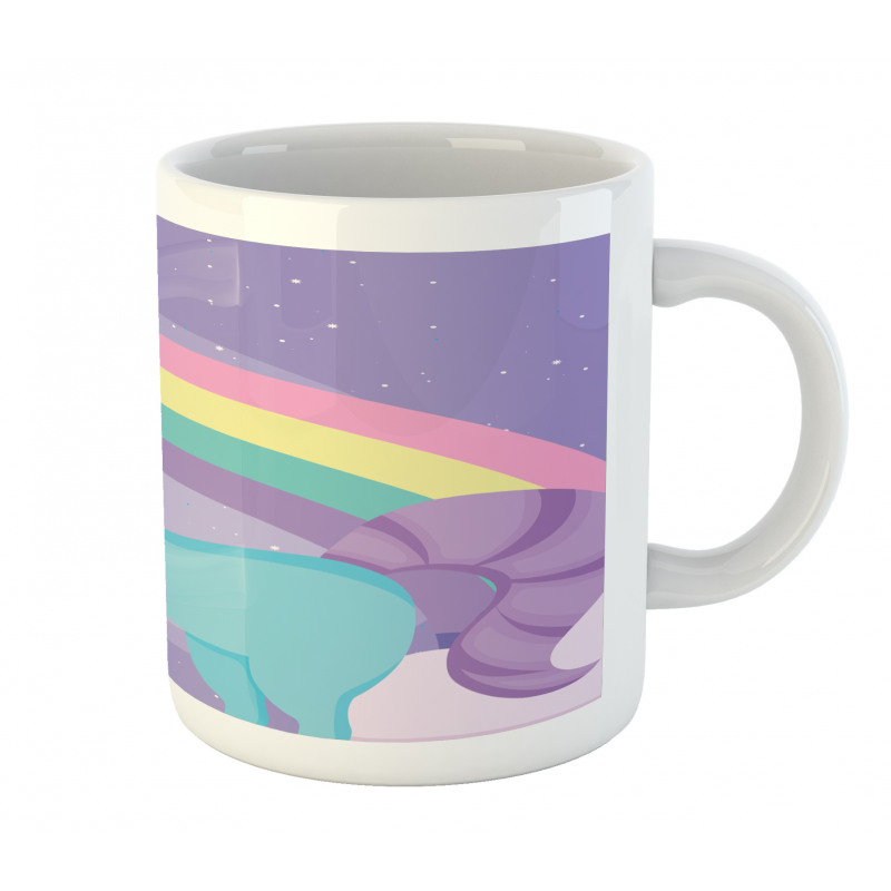 Nursery Rainbow Pony Art Mug