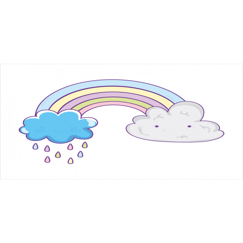 Raining Clouds Cartoon Art Mug