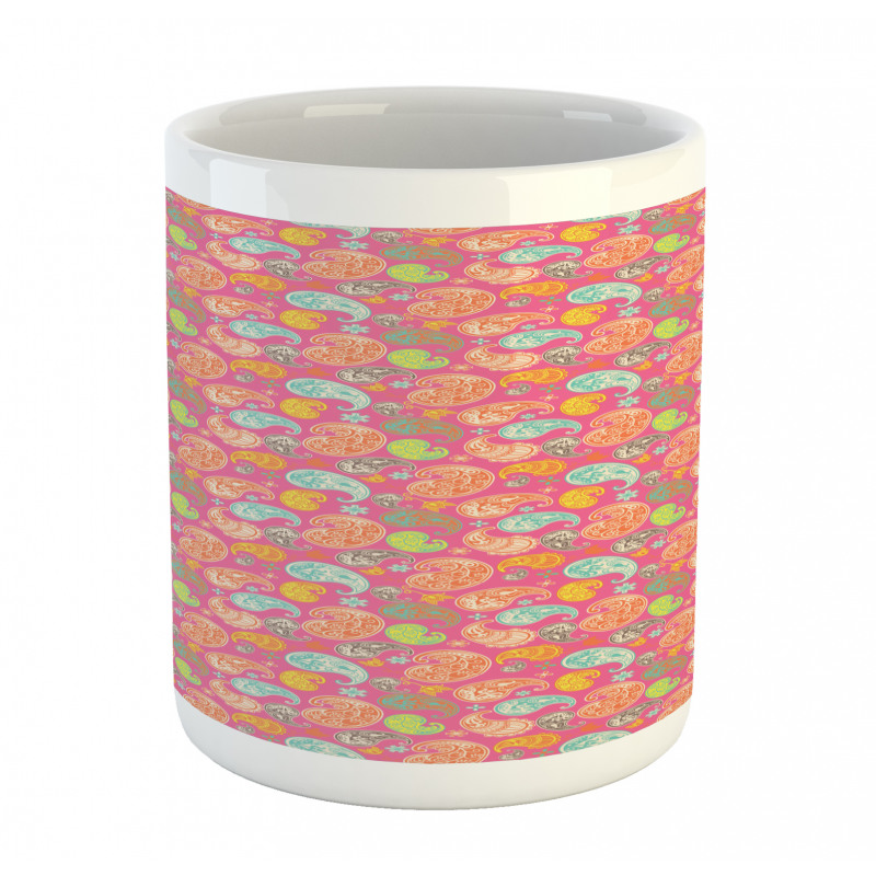 Colorful Eastern Floral Mug