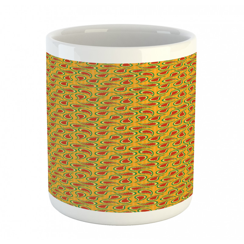 Abstract Oriental Art Motif Mug