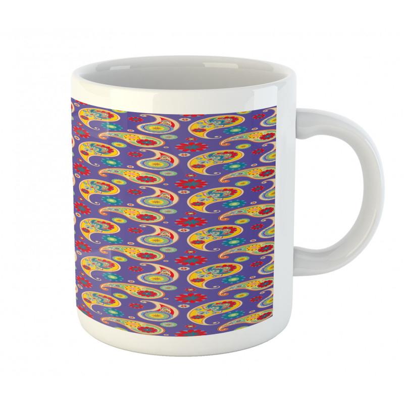 Floral Buta Eastern Motif Mug