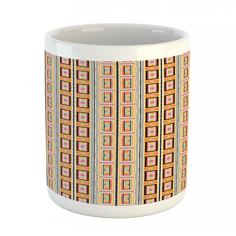 Colorful Kente Pattern Mug