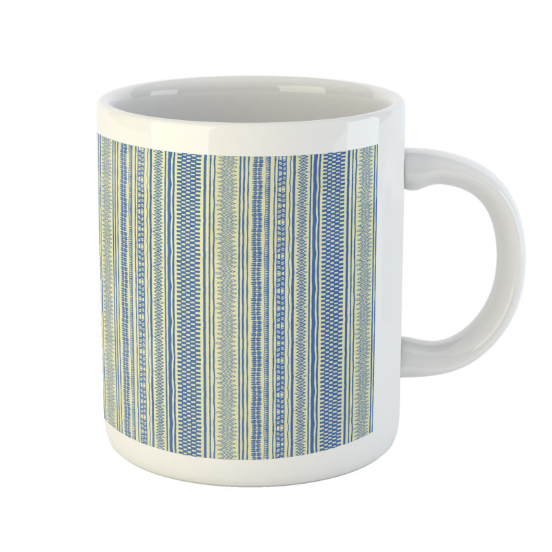 Vertical Chevrons and Strips Mug