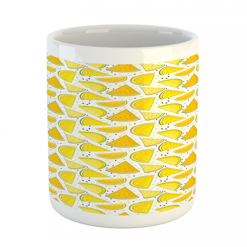 Yellow Color Palette Slices Mug