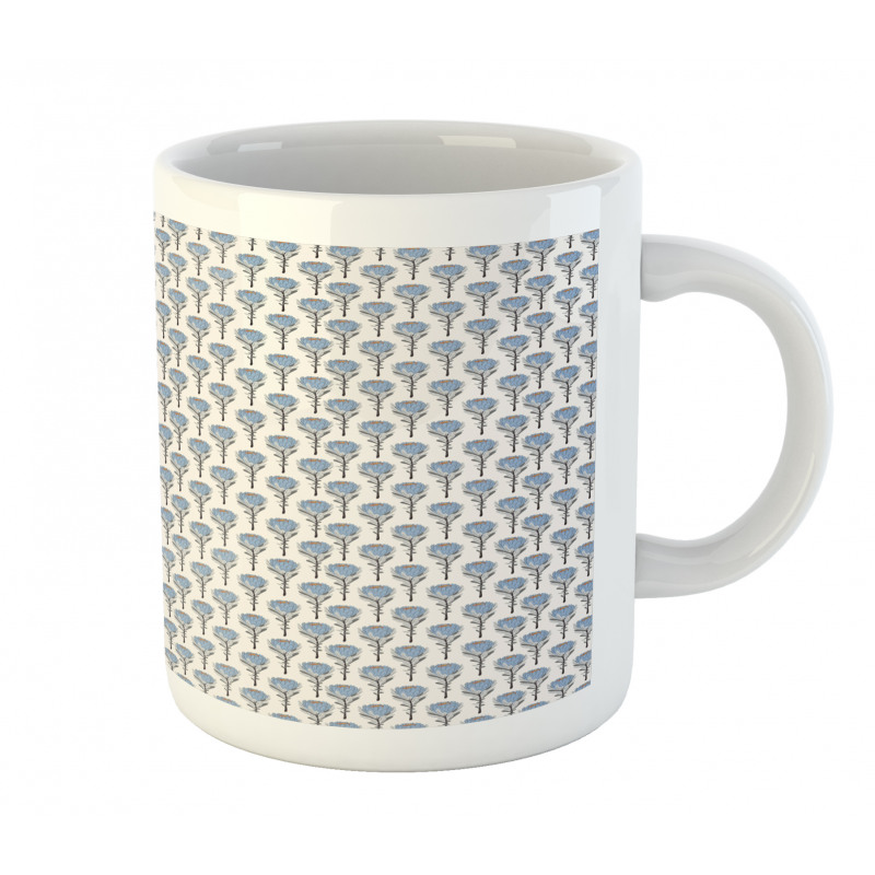 Protea Flowers Pattern Mug