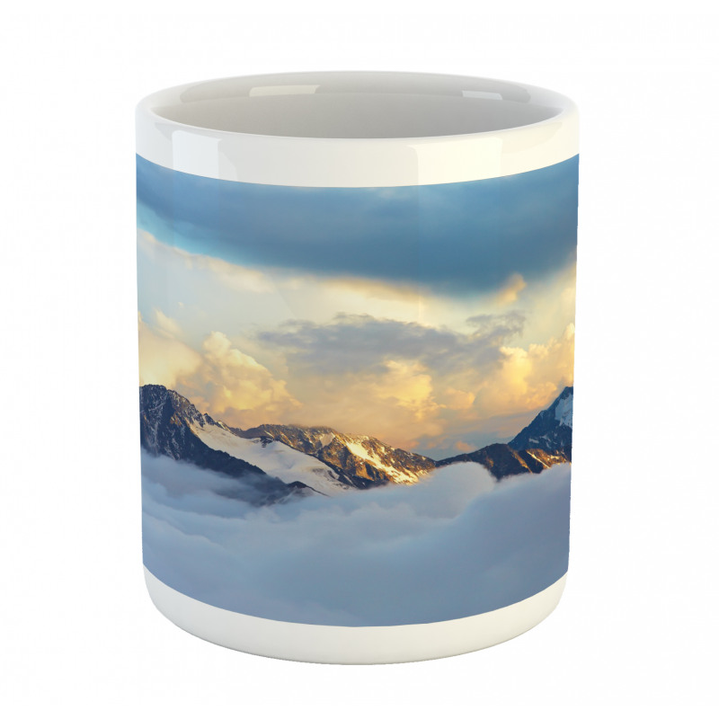 Snowy and Cloudy Peak Mug