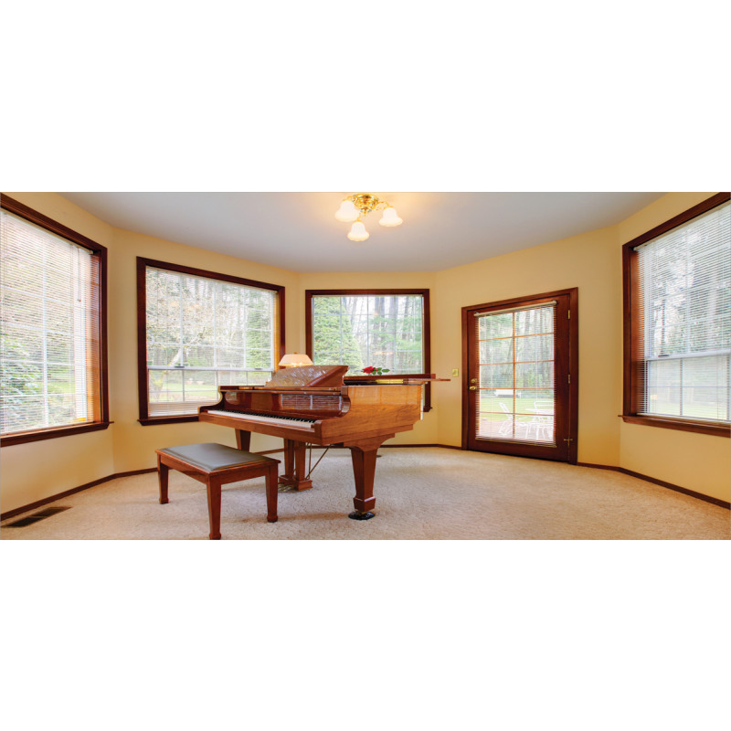 Round Room with Piano Mug