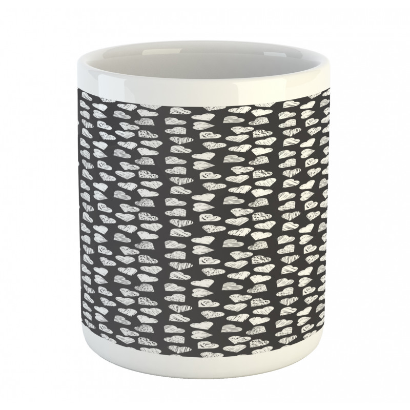 Modern Hearts Art Mug