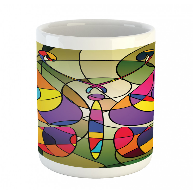 Abstract Butterfly Art Mug