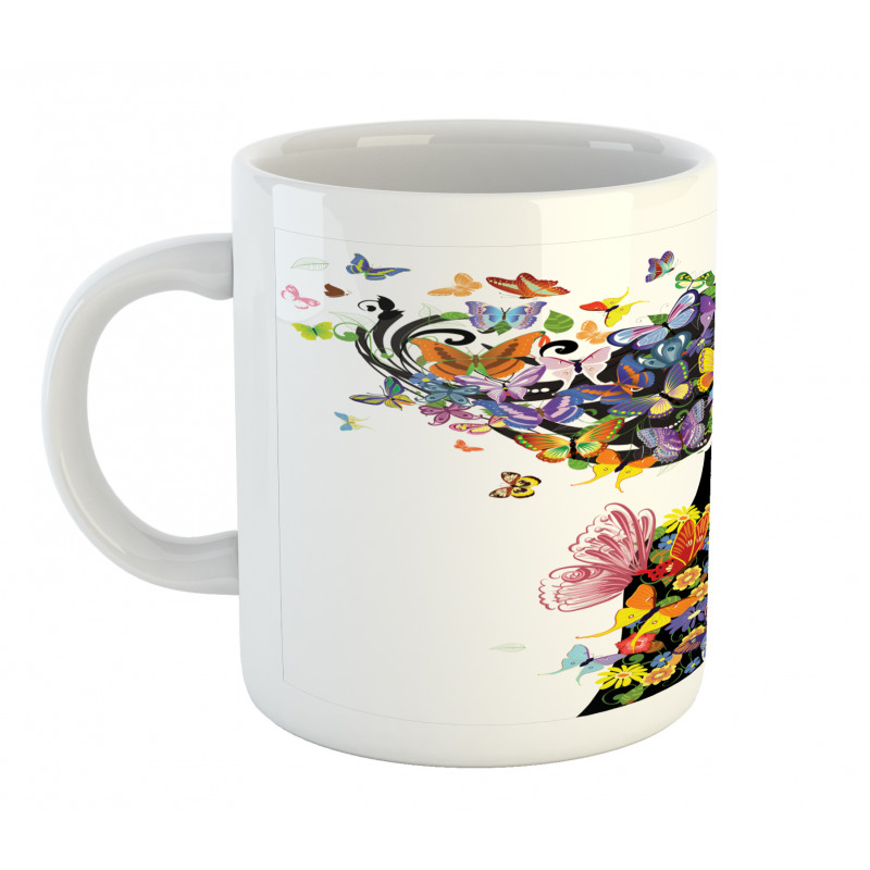 Flowers with Butterfly Mug