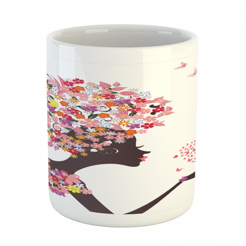 Butterflies Blossoms Mug