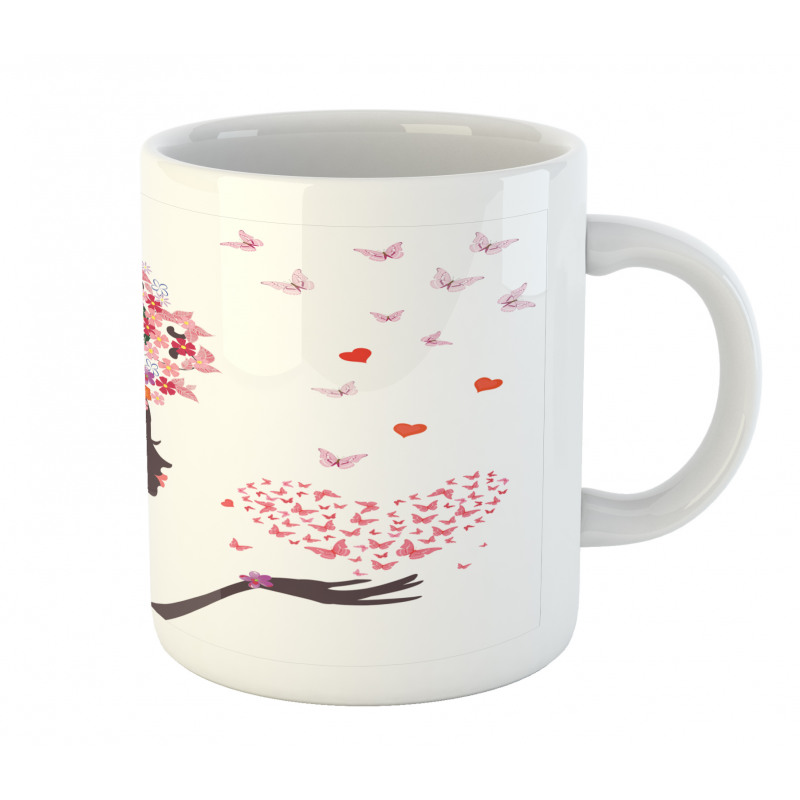 Butterflies Blossoms Mug