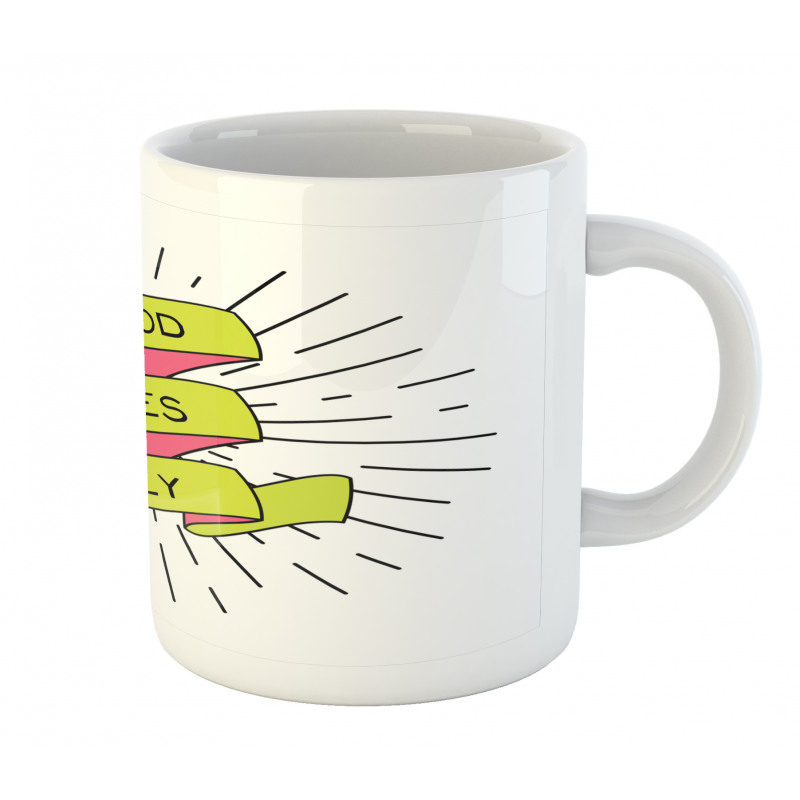 Positive Words Rays Mug