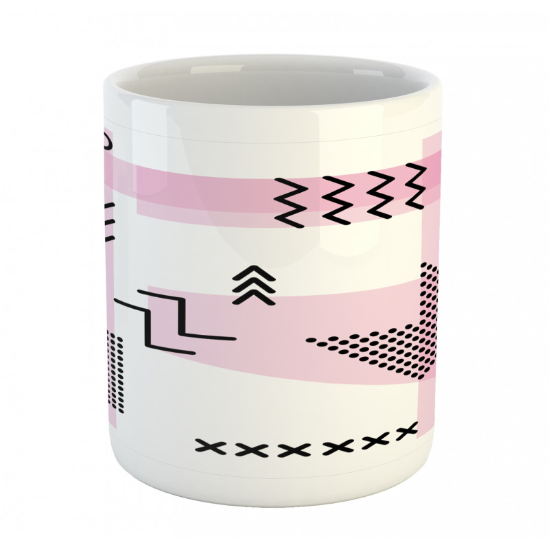 Memphis Retro Doodle Art Mug