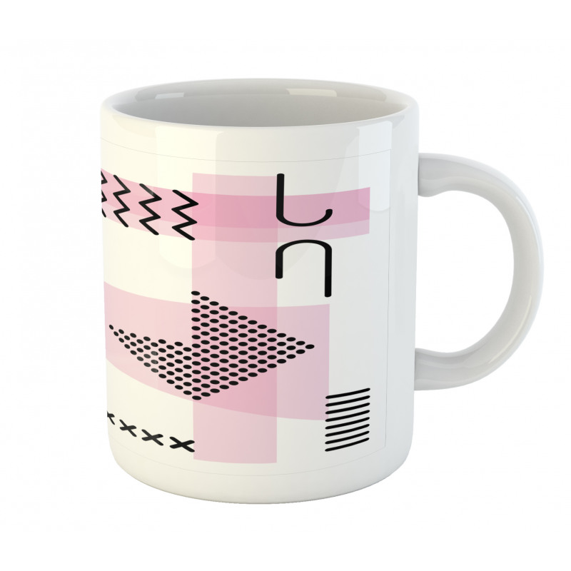 Memphis Retro Doodle Art Mug