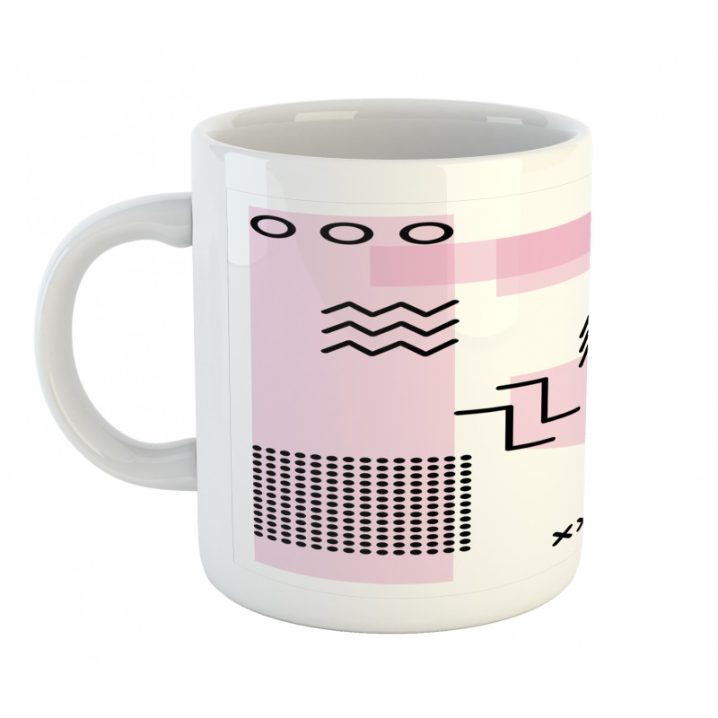 Memphis Retro Doodle Art Mug