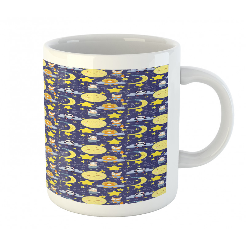 Sleeping Animals Cartoon Mug