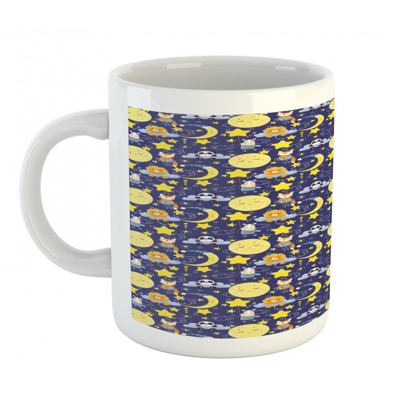 Sleeping Animals Cartoon Mug