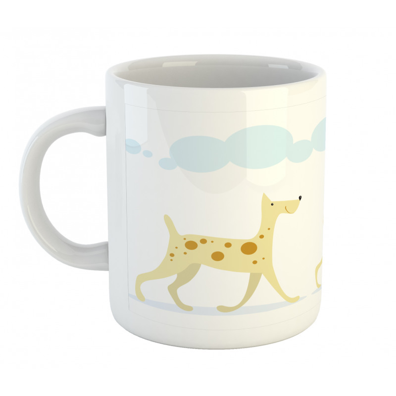 Simplistic Cheery Dogs Mug