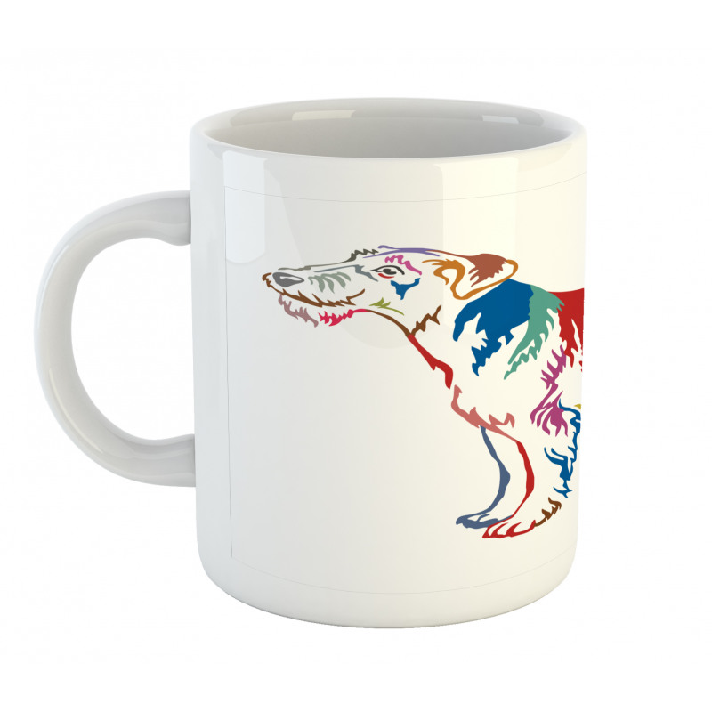 Terrier Shadows Sketch Mug