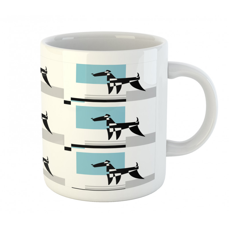 Simplistic Modern Terrier Mug