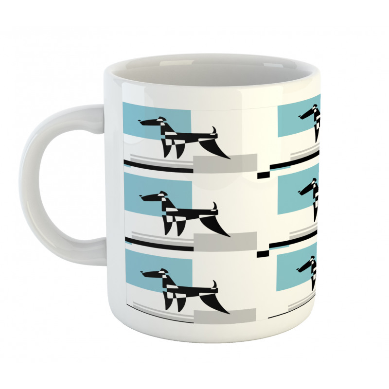 Simplistic Modern Terrier Mug