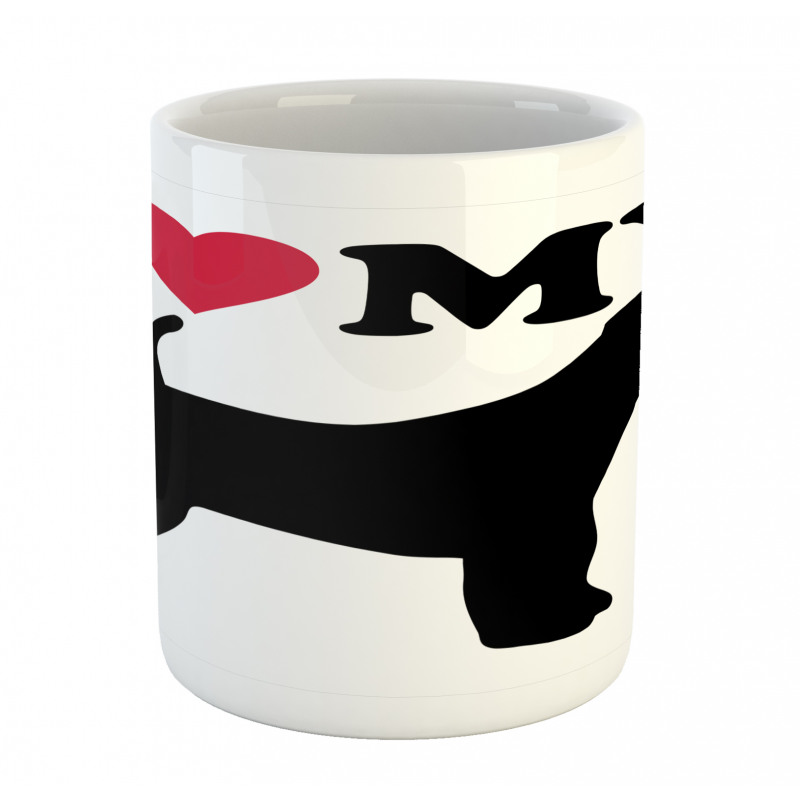 I Love My Terrier Dog Love Mug