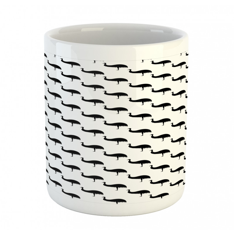 Monotone Animal Silhouettes Mug