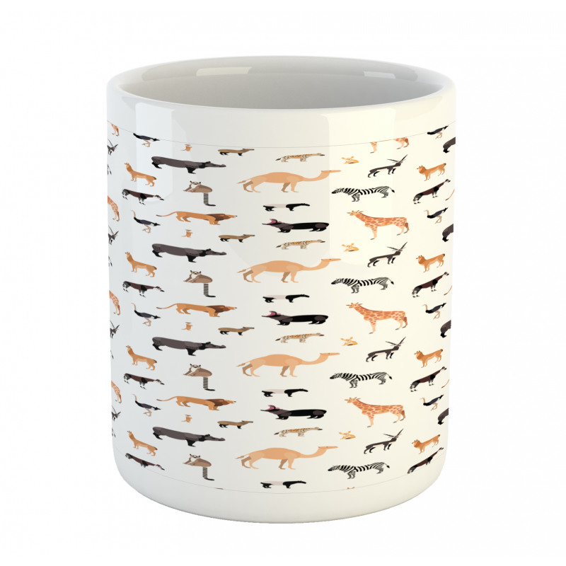 Various Exotic Wild Animals Mug