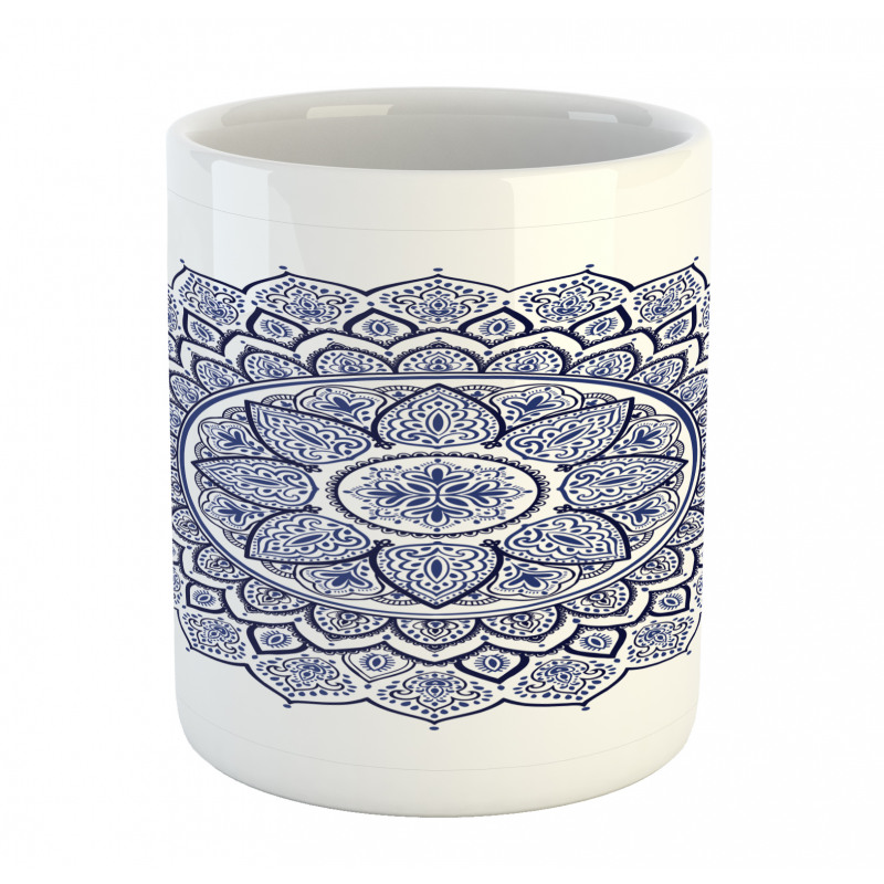 Meditative Floral Art Mug