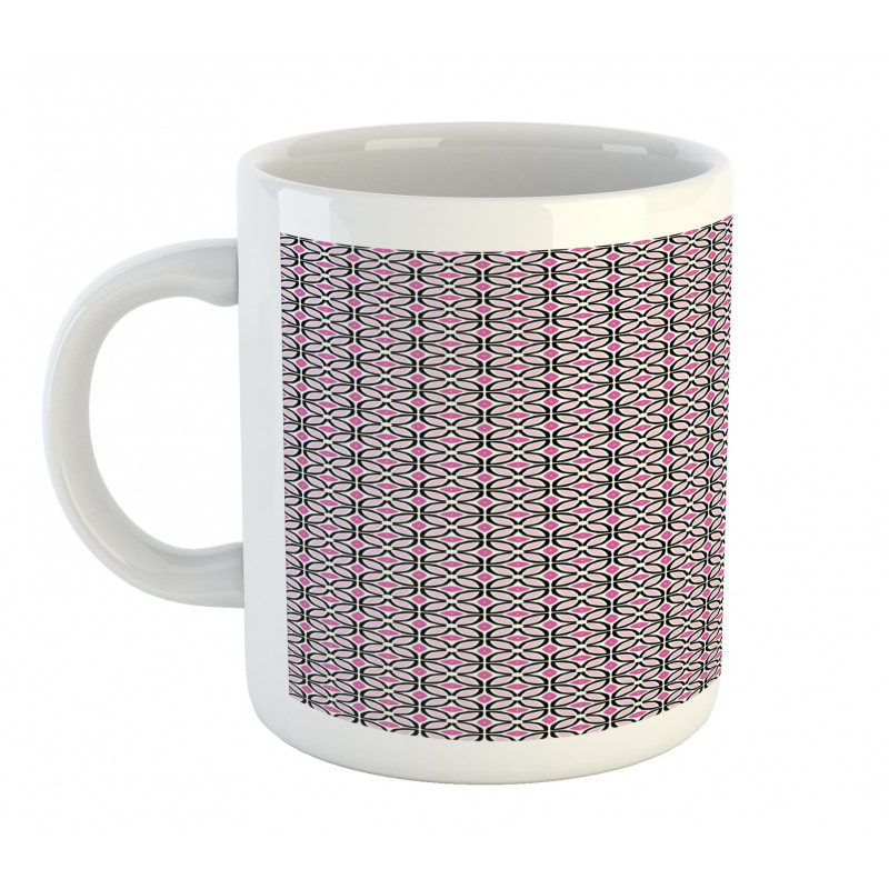 Vibrant Tone Circles Motifs Mug