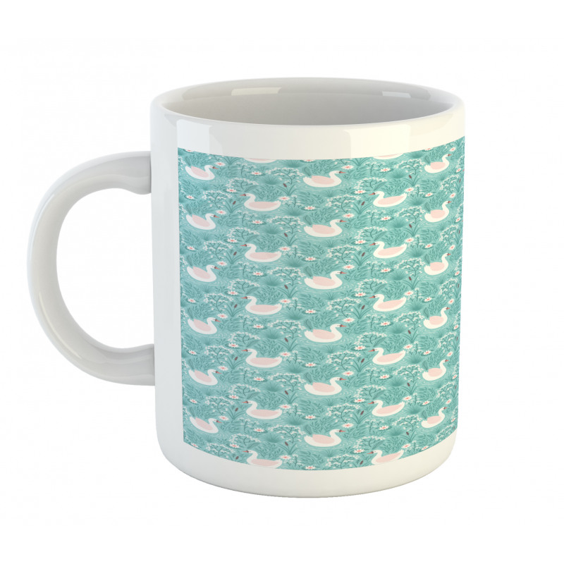 Gracious Flowers Lake Art Mug