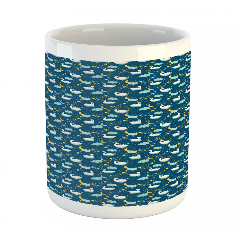 Aquatic Birds at Night Star Mug