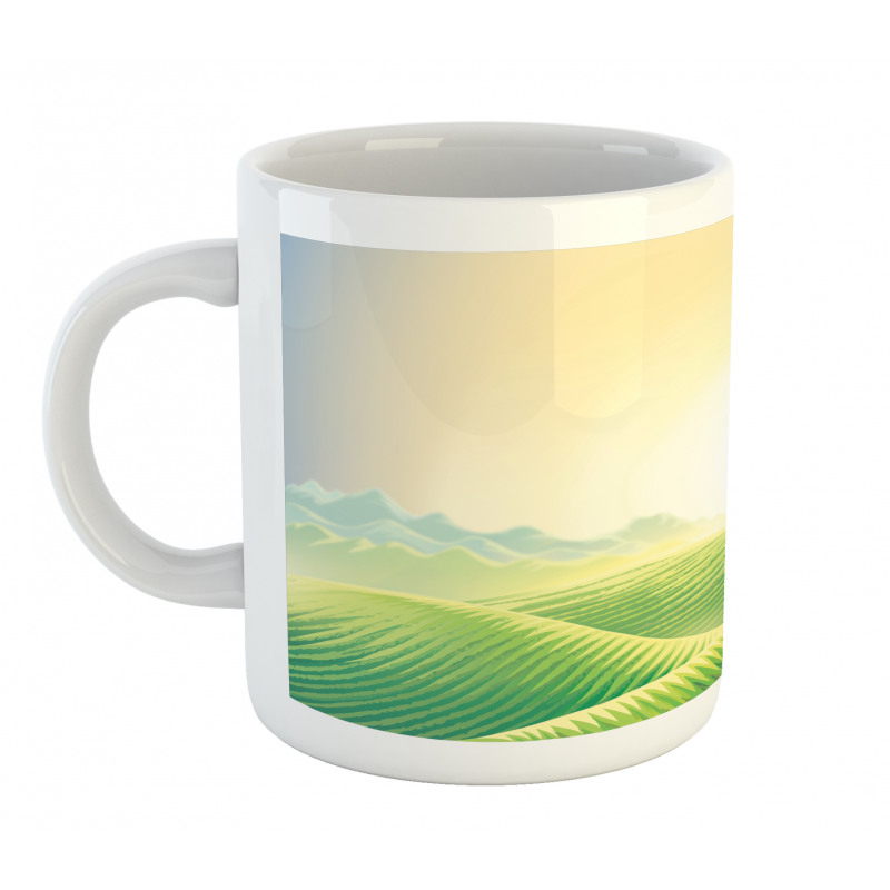 Sunrise on Rural Valley Mug